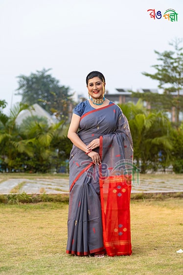 Halfsilk handloom Jamdani Saree price in bangladesh